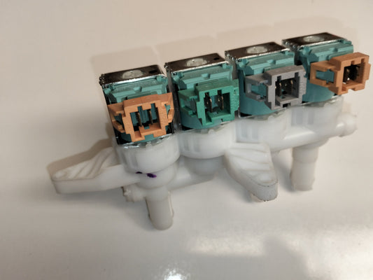 ELECTROVALVULA LLENADO LAV MABE 4 BOBINAS WW01F01137 233D1386P001 VALAMB007MBLA398